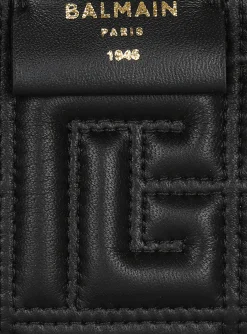 Women Balmain 1945 Leather Card Holder