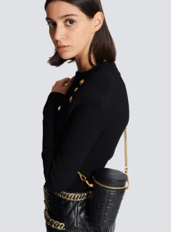 Women Balmain 1945 Quilted Leather Minaudi&egrave;re Bag