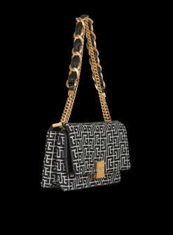 Women Balmain 1945 Soft Bag With Jacquard Monogram
