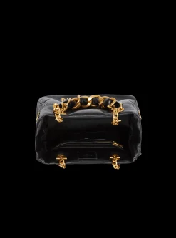Women Balmain 1945 Soft Crinkled Leather Tote Bag