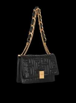 Women Balmain 1945 Soft Medium Bag In Quilted Leather