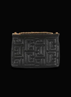Women Balmain 1945 Soft Medium Bag In Quilted Leather