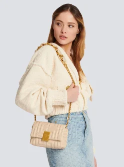 Women Balmain 1945 Soft Mini Bag In Quilted Leather