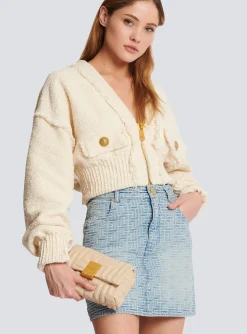 Women Balmain 1945 Soft Mini Bag In Quilted Leather