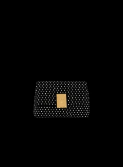 Women Balmain 1945 Soft Mini Velvet And Crystal Bag