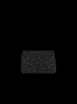 Women Balmain 1945 Soft Mini Velvet And Crystal Bag