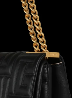 Women Balmain 1945 Soft Small Bag In Quilted Leather