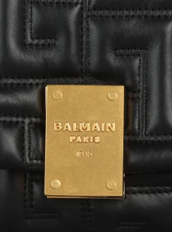 Women Balmain 1945 Soft Small Bag In Quilted Leather