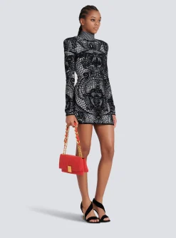 Women Balmain 1945 Soft Small Bag In Quilted Leather
