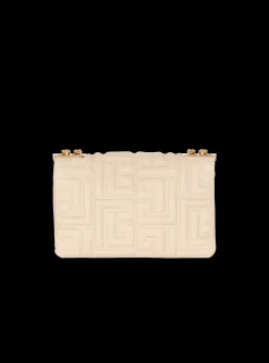 Women Balmain 1945 Soft Small Bag In Quilted Leather