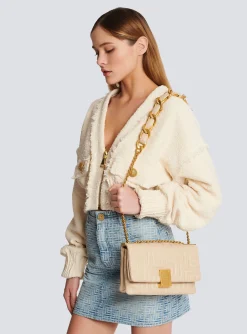 Women Balmain 1945 Soft Small Bag In Quilted Leather