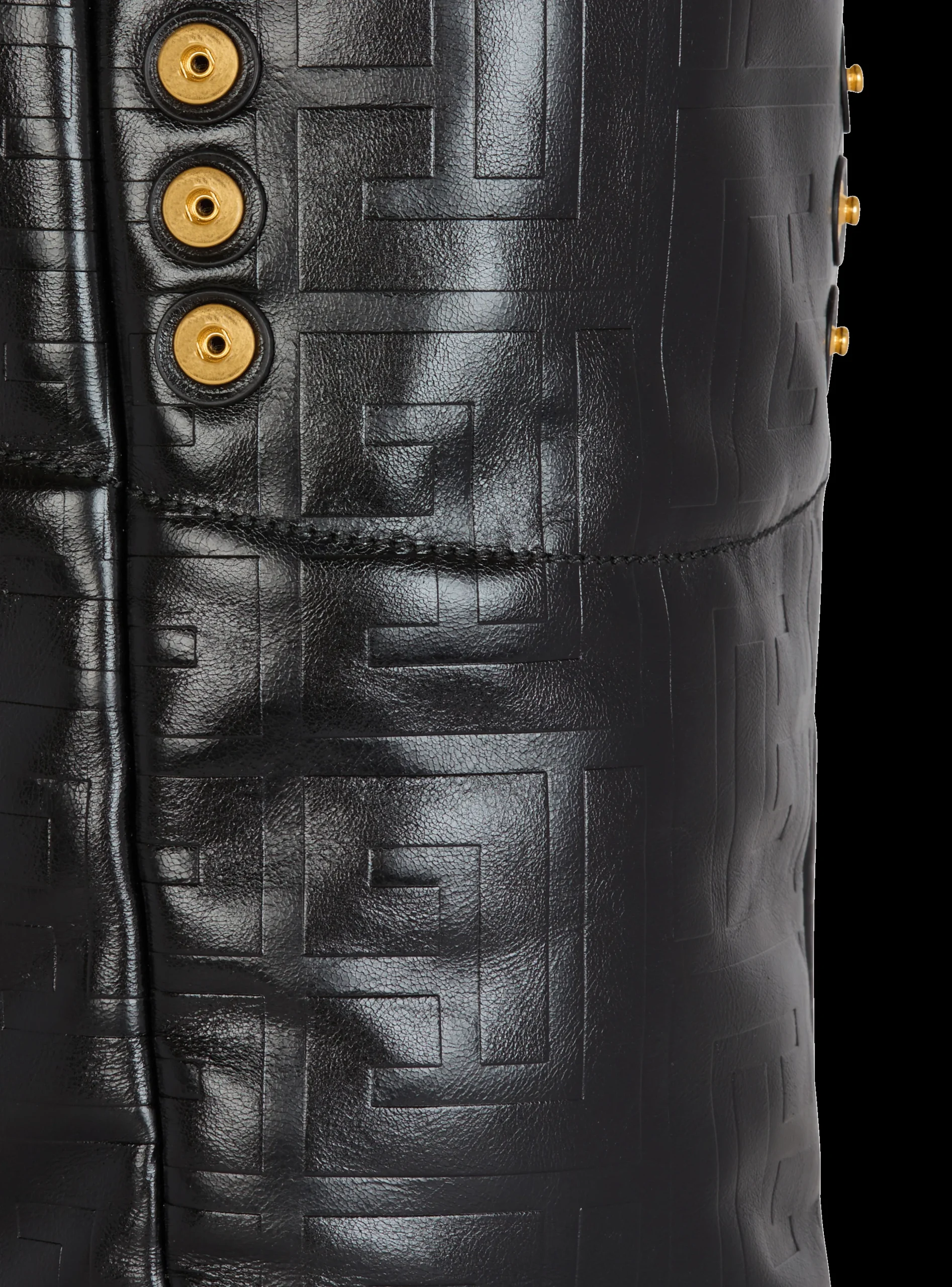 Balmain 1945 Soft Tote Bag In Crackled Calfskin