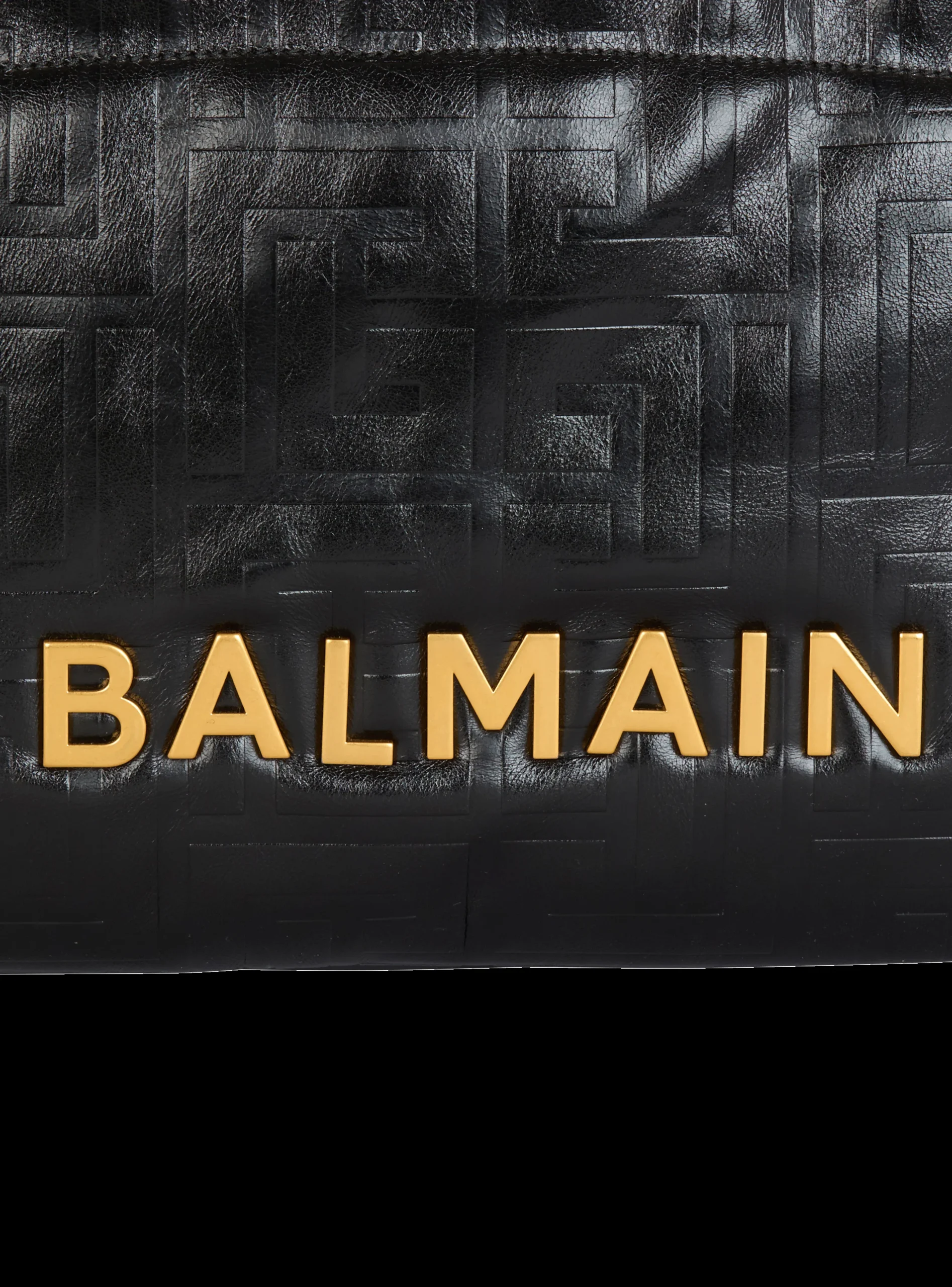 Balmain 1945 Soft Tote Bag In Crackled Calfskin