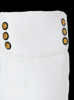 Women Balmain 1945 Soft Tote Bag In Embossed Calfskin With A Grid Motif