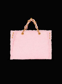 Women Balmain 1945 Soft Tweed Tote Bag