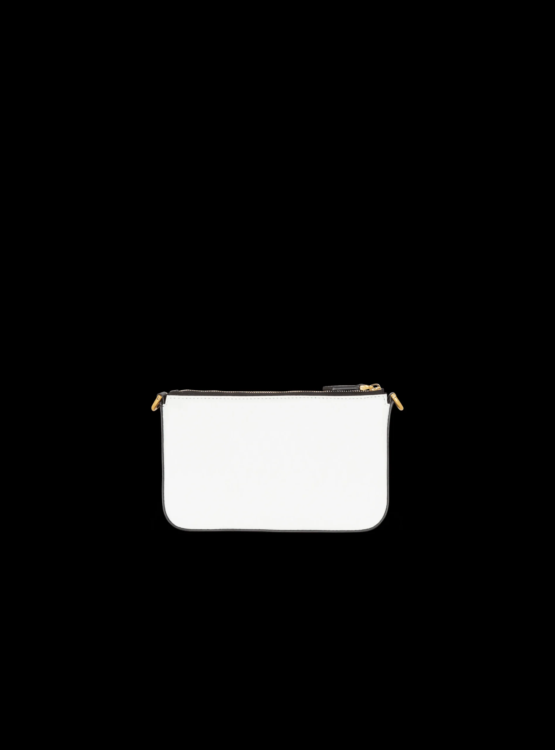 Women Balmain 1945 Soft Zipped Mini Bag In Embossed Leather