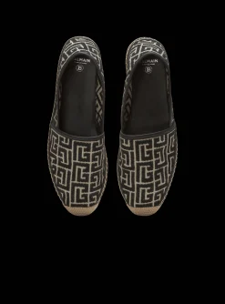 Balmain Alex Espadrilles With Jacquard Monogram