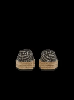 Balmain Alex Espadrilles With Jacquard Monogram