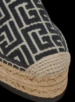 Balmain Alex Espadrilles With Jacquard Monogram