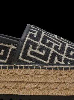 Balmain Alex Espadrilles With Jacquard Monogram