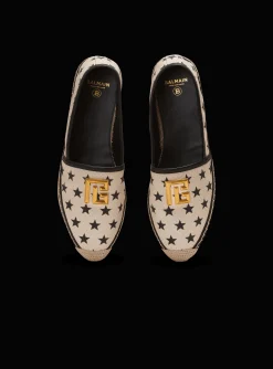 Women Balmain Alex Star Print Espadrilles