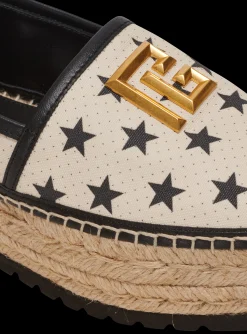 Women Balmain Alex Star Print Espadrilles