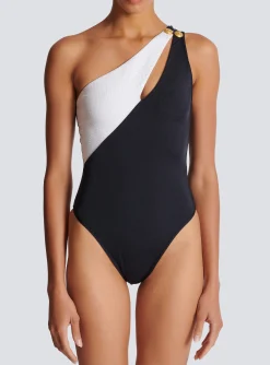 Women Balmain Asymmetric Swimsuit