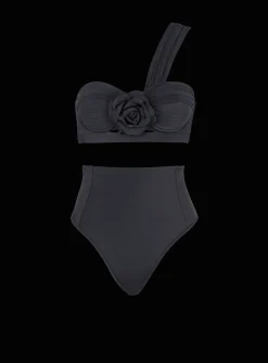 Women Balmain Asymmetric Two-piece Swimming Costume