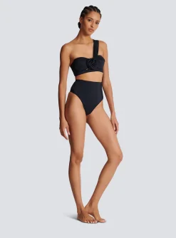 Women Balmain Asymmetric Two-piece Swimming Costume