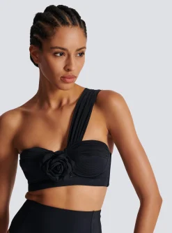 Women Balmain Asymmetric Two-piece Swimming Costume