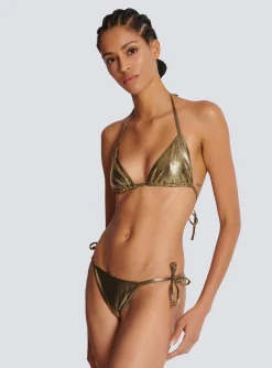 Women Balmain B Triangle Bikini