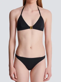 Women Balmain B Triangle Bikini