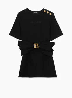 Kids Balmain B T-shirt Dress