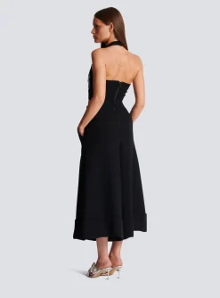 Women Balmain Backless Baroque Embroidered Top