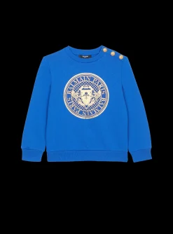 Kids/BOY Balmain 'Coin' Sweatshirt&nbsp;