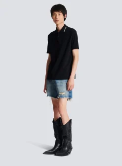 Balmain Embroidered Polo Shirt