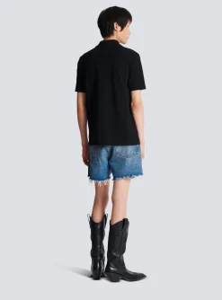 Balmain Embroidered Polo Shirt