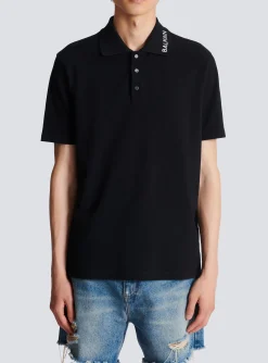 Balmain Embroidered Polo Shirt