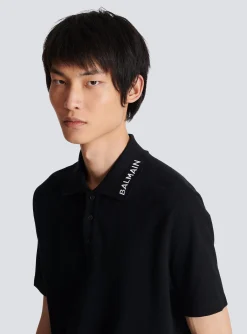Balmain Embroidered Polo Shirt