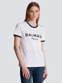 Women Balmain Paris 3-button T-shirt