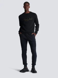 Balmain Paris Flocked Joggers