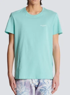 Balmain Paris Flocked Short-sleeved T-shirt