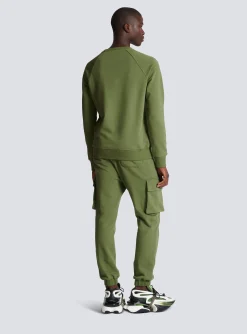 Balmain Paris Flocked Sweatshirt