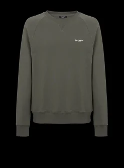 Balmain Paris Flocked Sweatshirt