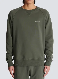Balmain Paris Flocked Sweatshirt