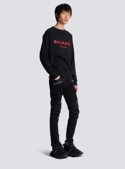 Balmain Paris Printed Sweatshirt