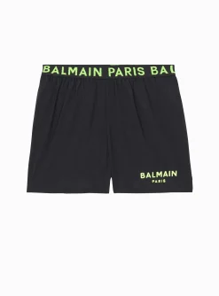Kids/BOY Balmain Paris Swim Shorts