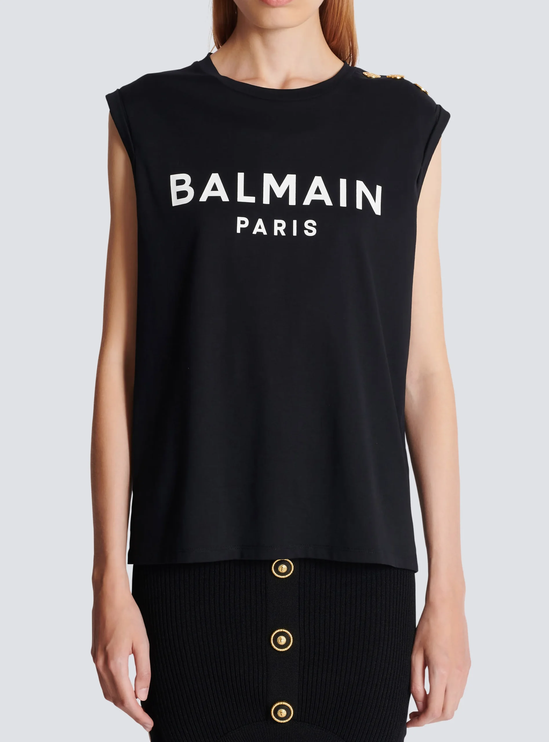 Women Balmain Paris Tank Top