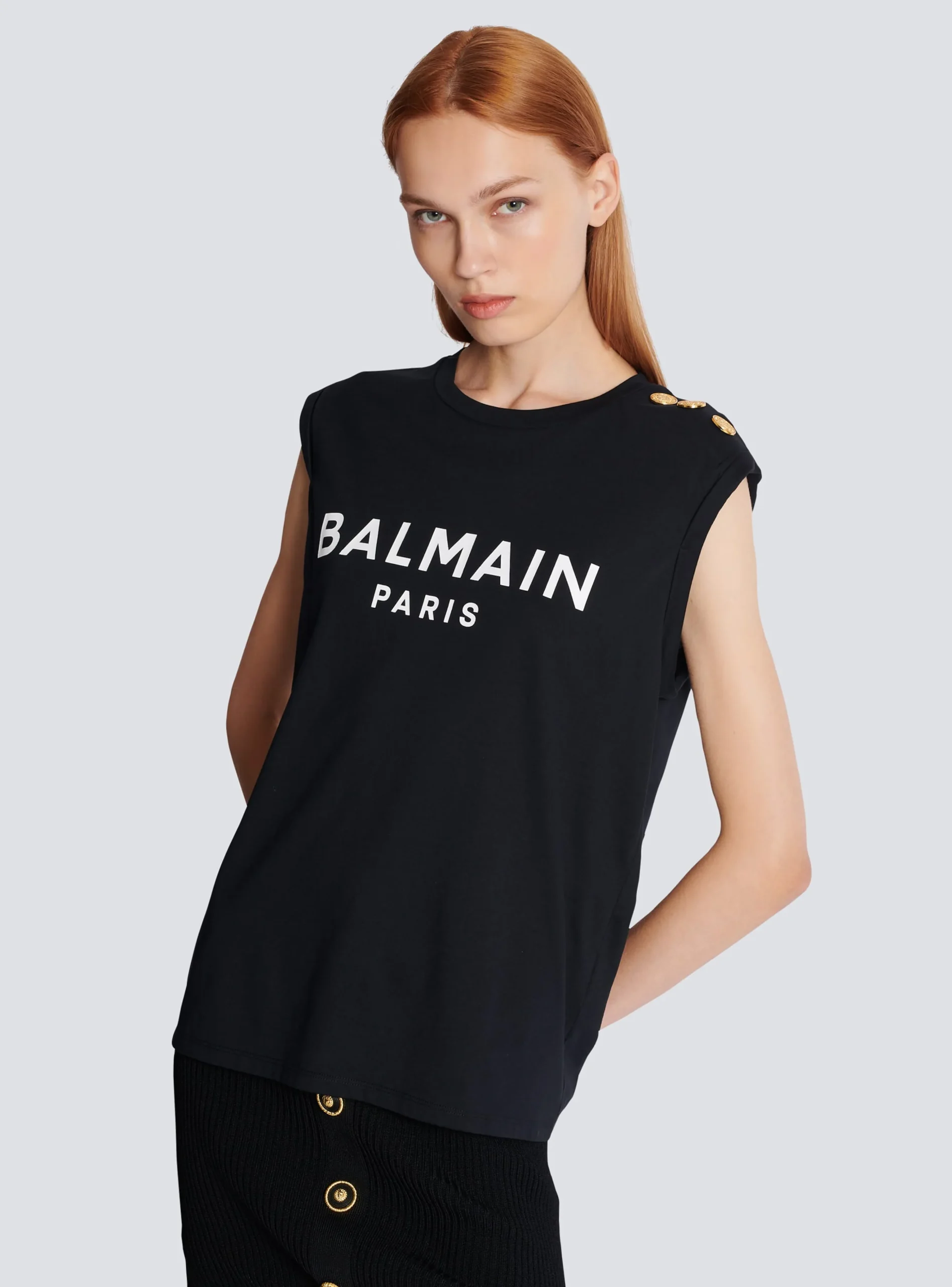 Women Balmain Paris Tank Top