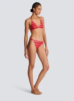 Women Balmain Paris Triangle Bikini